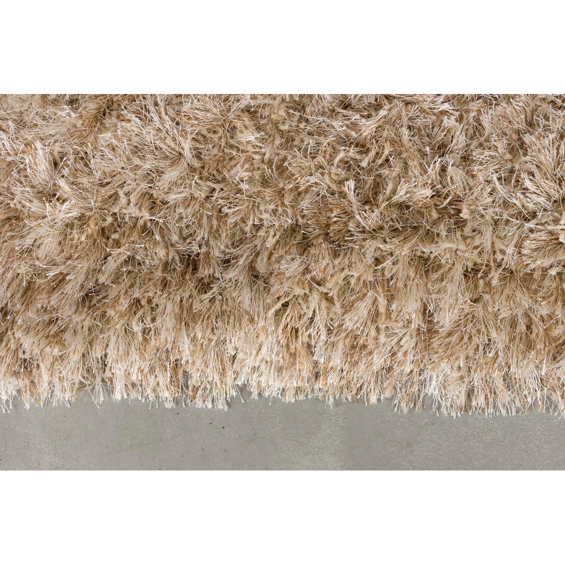 Dutchbone Vloerkleed Hairy 200x290cm Beige - KwaliteitWonen.nl