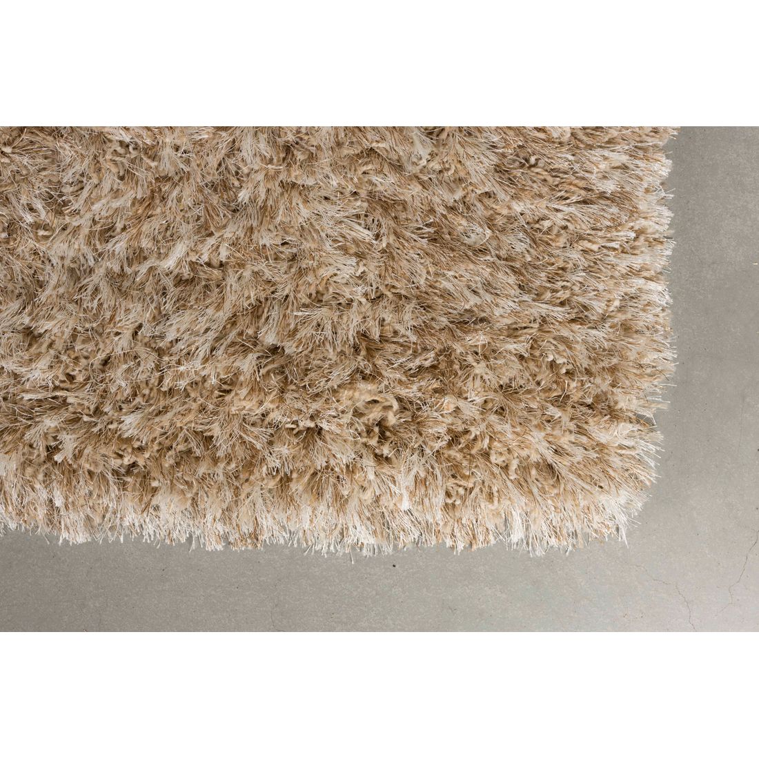 Dutchbone Vloerkleed Hairy 200x290cm Beige - KwaliteitWonen.nl