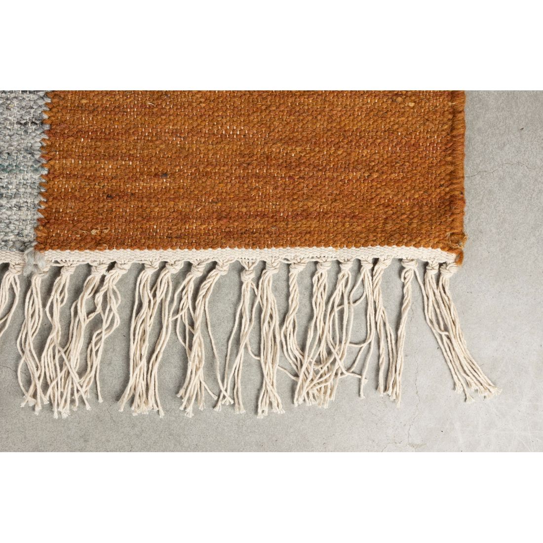 Dutchbone Vloerkleed Pavilion Naturel Groen Bruin 200x300cm - KwaliteitWonen.nl