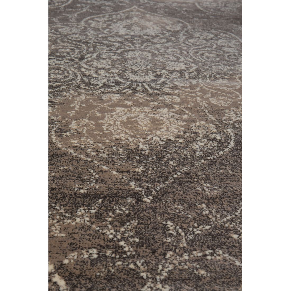 Dutchbone Vloerkleed Rugged 200x300cm Lichtgrijs Beige - KwaliteitWonen.nl