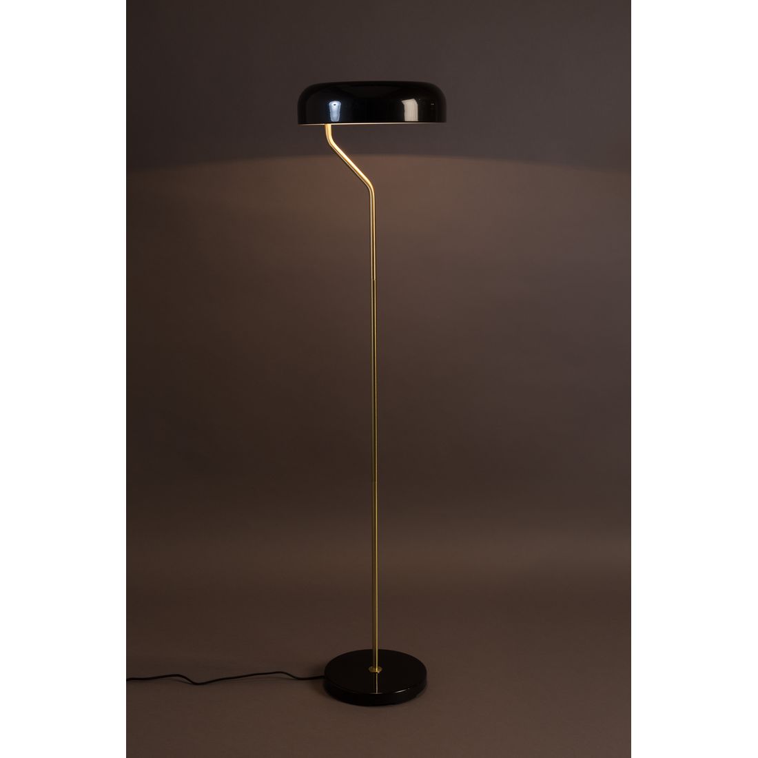 Dutchbone Vloerlamp Eclipse Zwart - KwaliteitWonen.nl