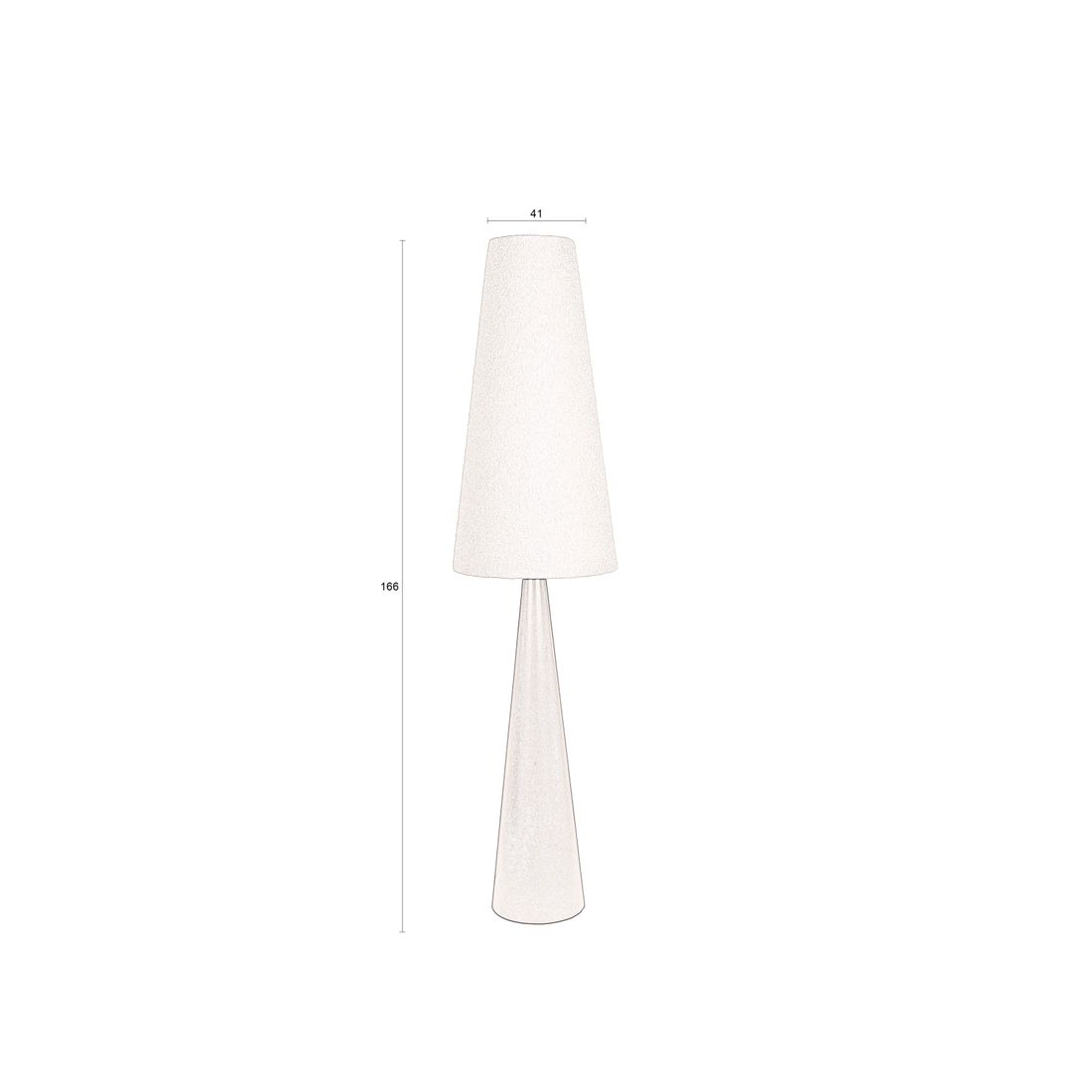 Dutchbone Vloerlamp Miki Bouclé - KwaliteitWonen.nl