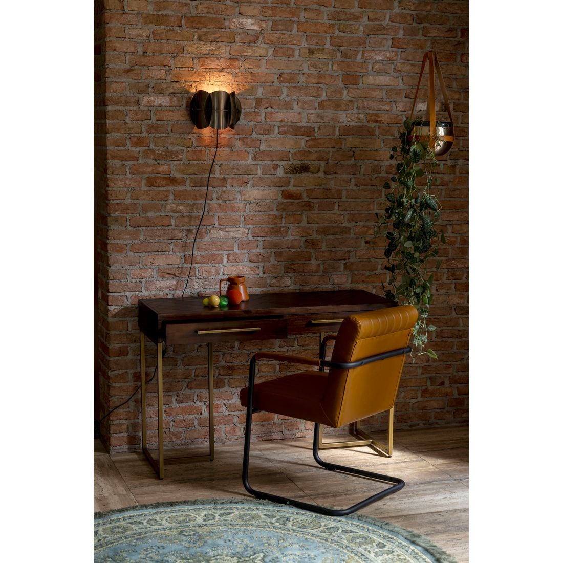 Dutchbone Wandtafel Class Walnoot - KwaliteitWonen.nl