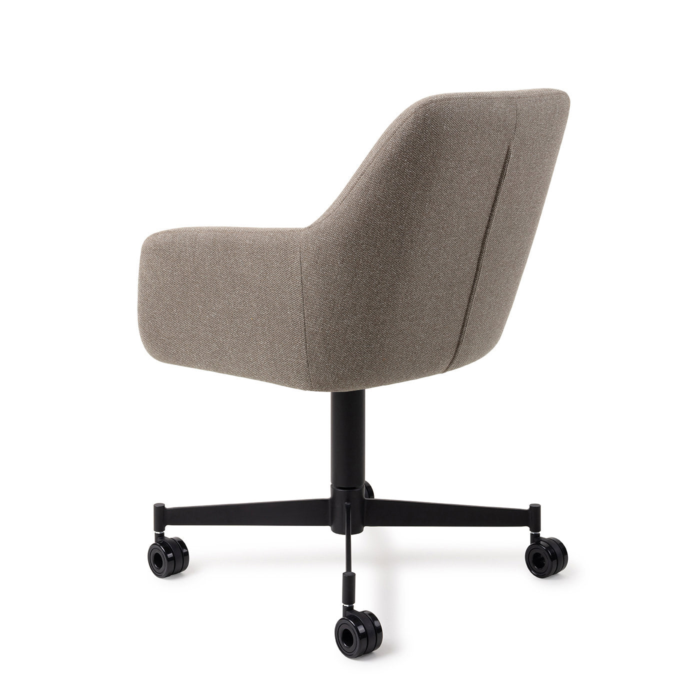Jesper Home Hiroo Foggy Fusion Eetkamerstoel - Caster Black - KwaliteitWonen.nl