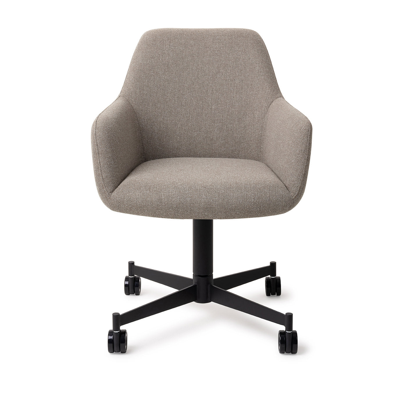 Jesper Home Hiroo Foggy Fusion Eetkamerstoel - Caster Black - KwaliteitWonen.nl