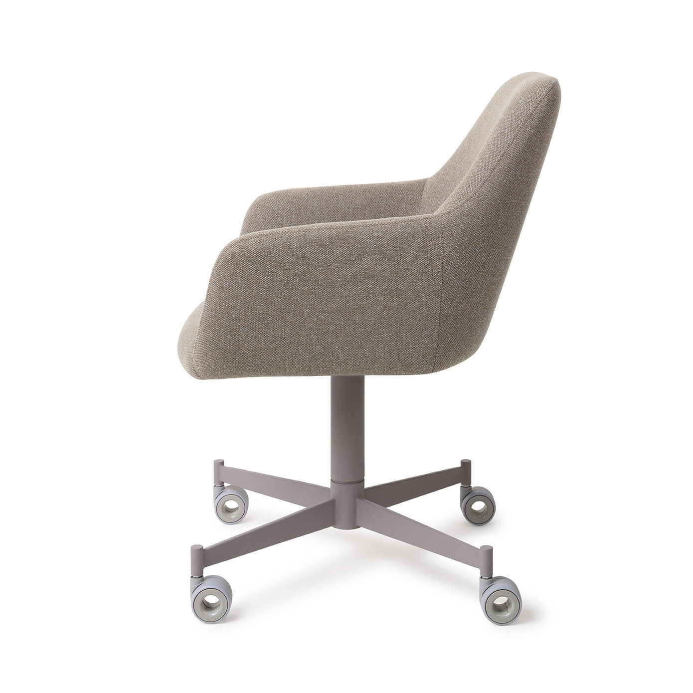Jesper Home Hiroo Foggy Fusion Eetkamerstoel - Caster Grey - KwaliteitWonen.nl