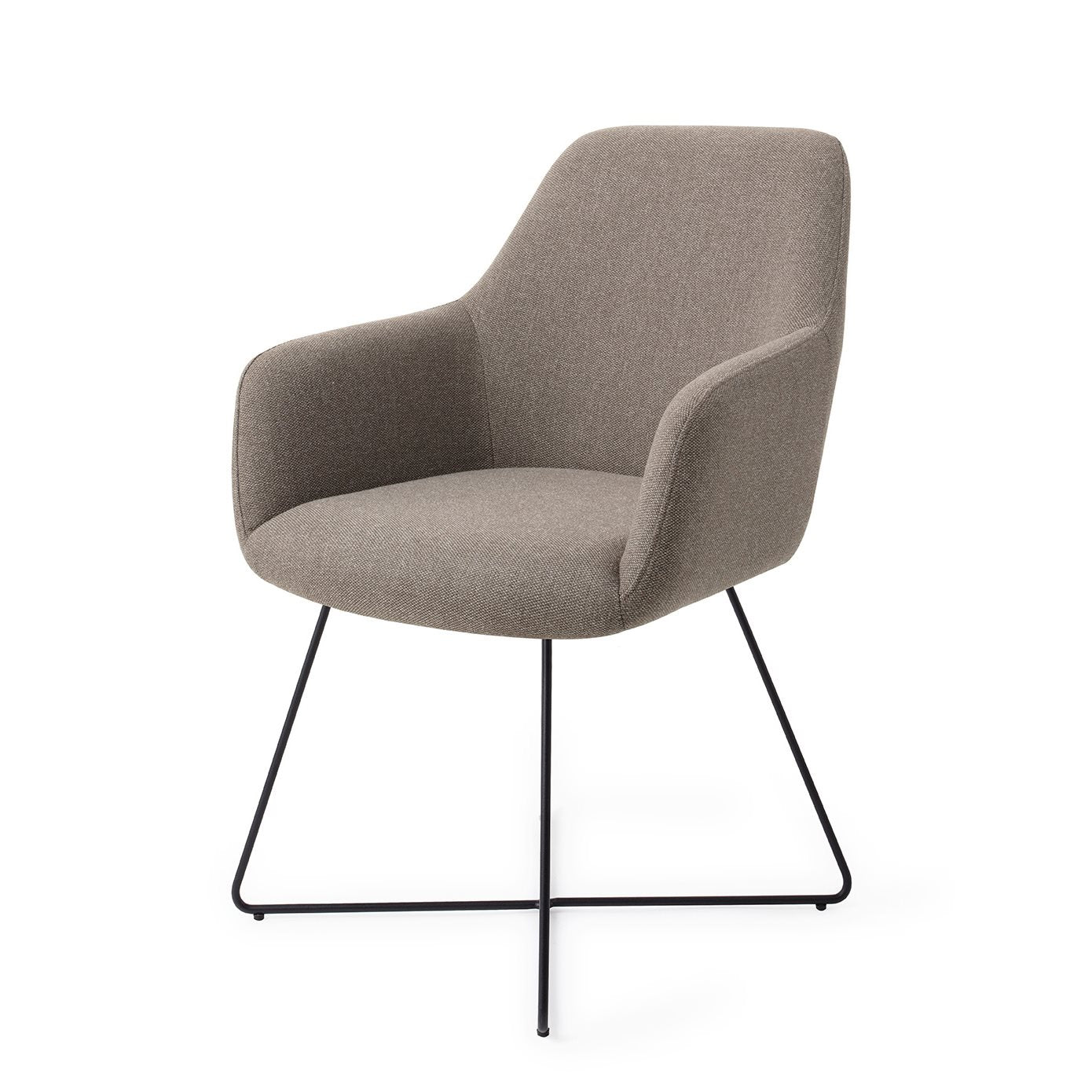 Jesper Home Hiroo Foggy Fusion Eetkamerstoel - Cross Black - KwaliteitWonen.nl