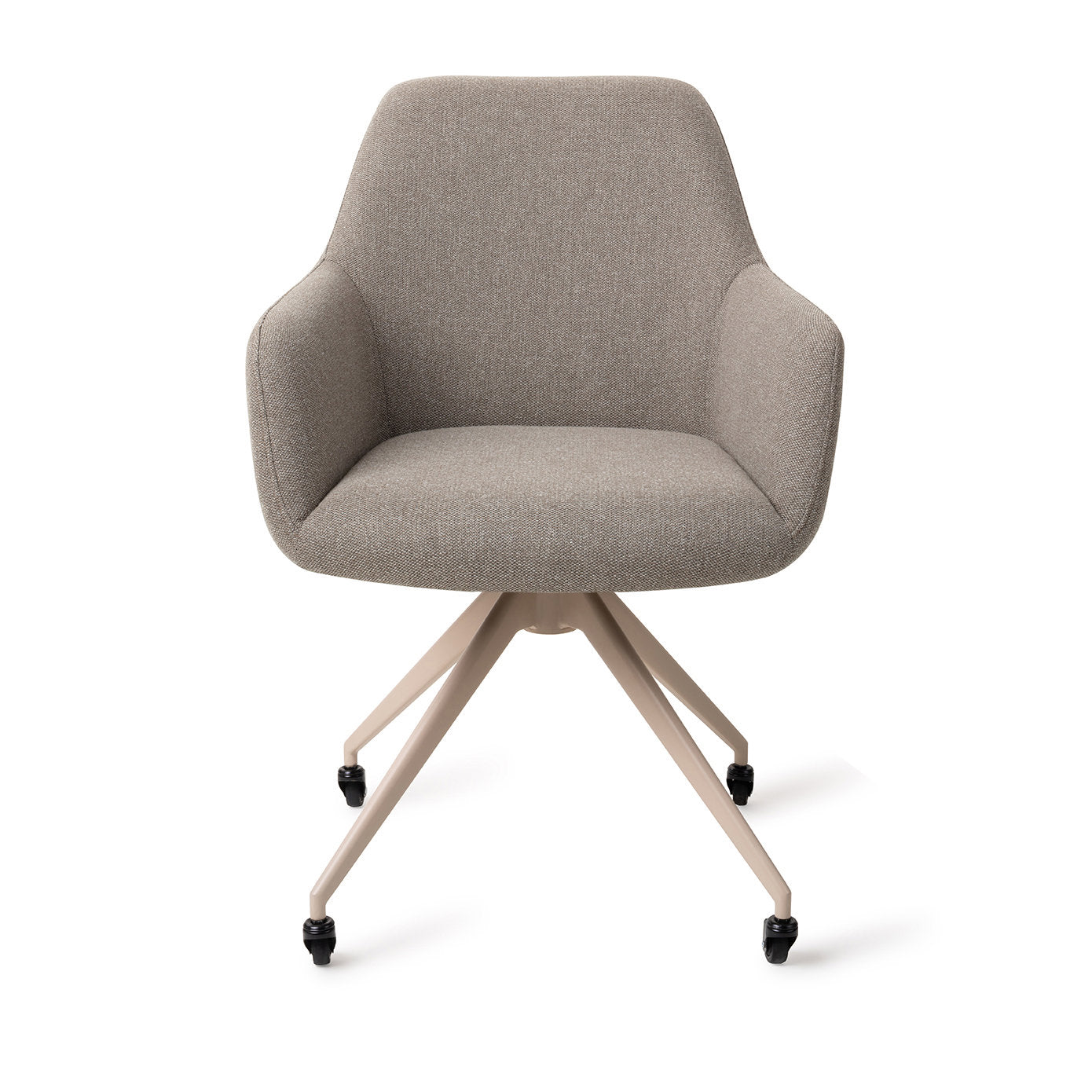 Jesper Home Hiroo Foggy Fusion Eetkamerstoel - Glide Beige - KwaliteitWonen.nl