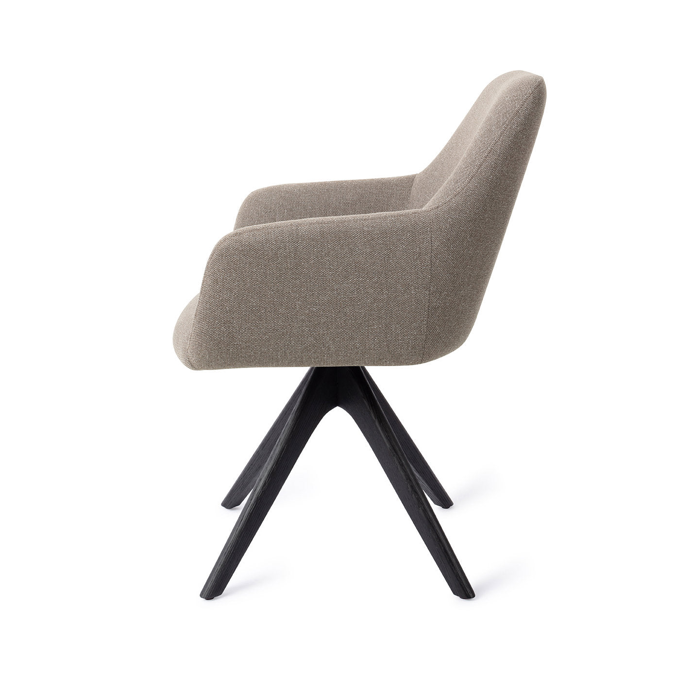 Jesper Home Hiroo Foggy Fusion Eetkamerstoel - Revolve Oak Black - KwaliteitWonen.nl