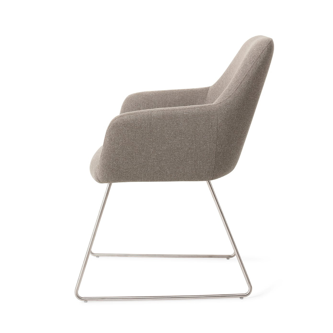 Jesper Home Hiroo Foggy Fusion Eetkamerstoel - Slide Steel - KwaliteitWonen.nl
