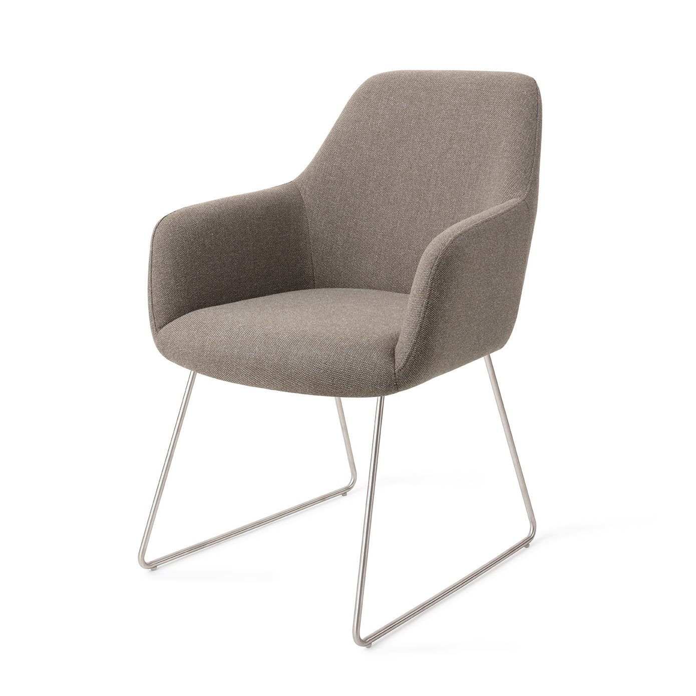 Jesper Home Hiroo Foggy Fusion Eetkamerstoel - Slide Steel - KwaliteitWonen.nl