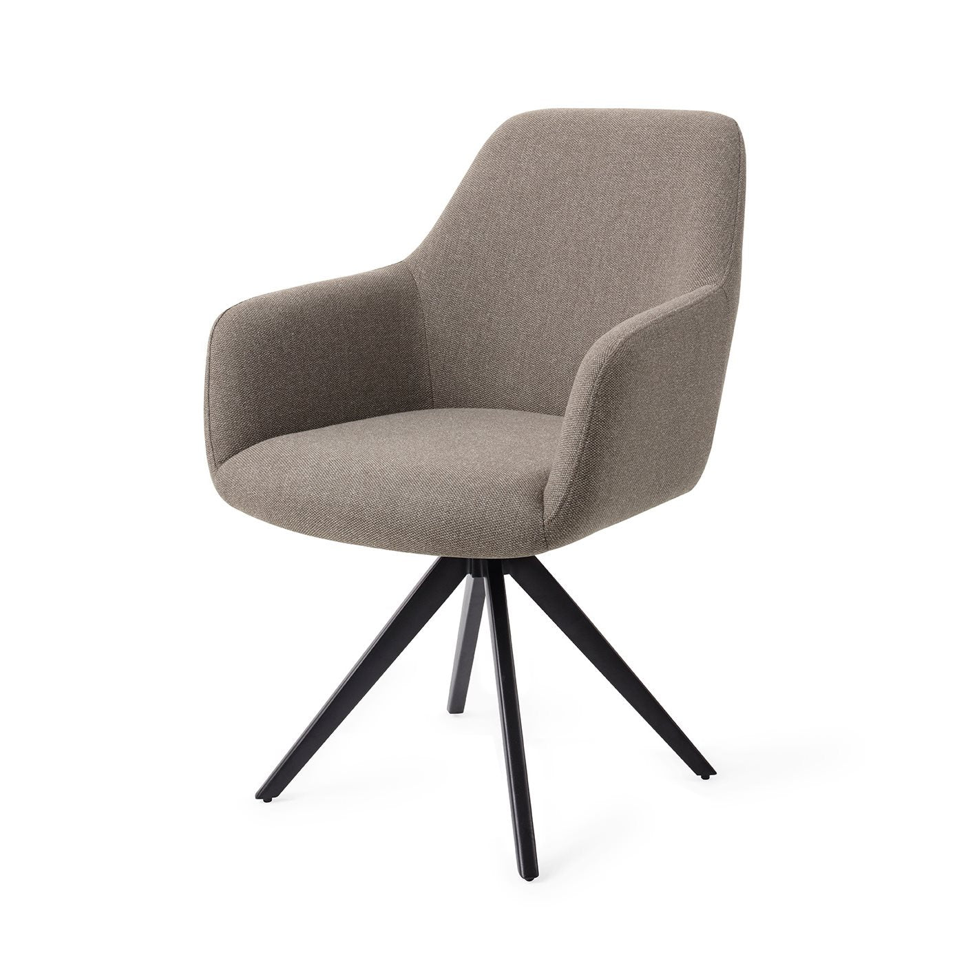 Jesper Home Hiroo Foggy Fusion Eetkamerstoel - Turn Black - KwaliteitWonen.nl