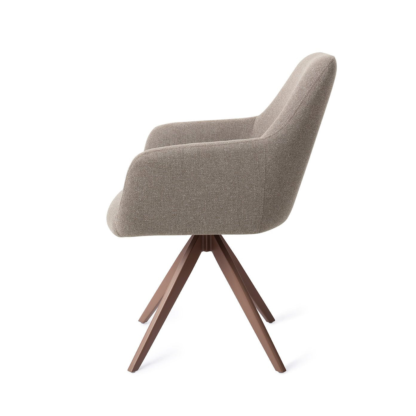 Jesper Home Hiroo Foggy Fusion Eetkamerstoel - Turn Brown - KwaliteitWonen.nl