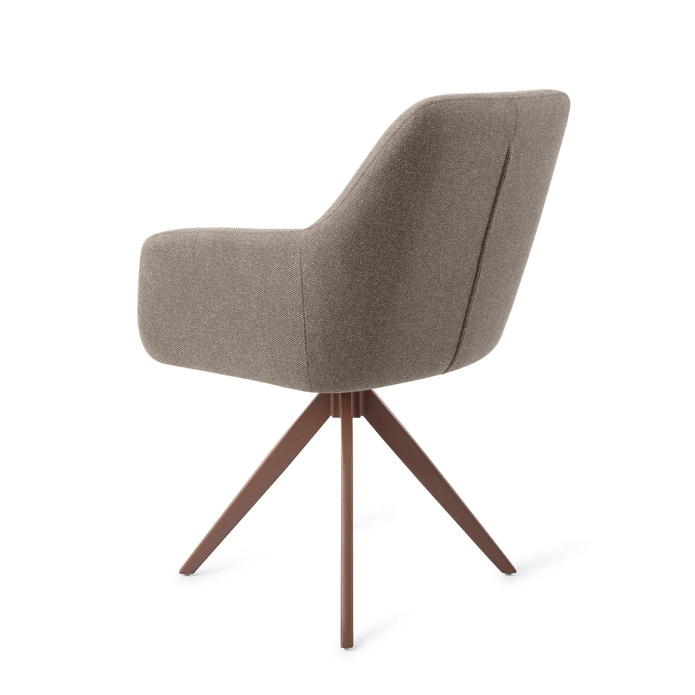 Jesper Home Hiroo Foggy Fusion Eetkamerstoel - Turn Brown - KwaliteitWonen.nl