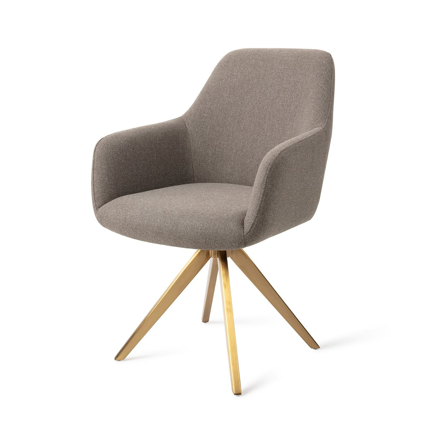 Jesper Home Hiroo Foggy Fusion Eetkamerstoel - Turn Gold - KwaliteitWonen.nl