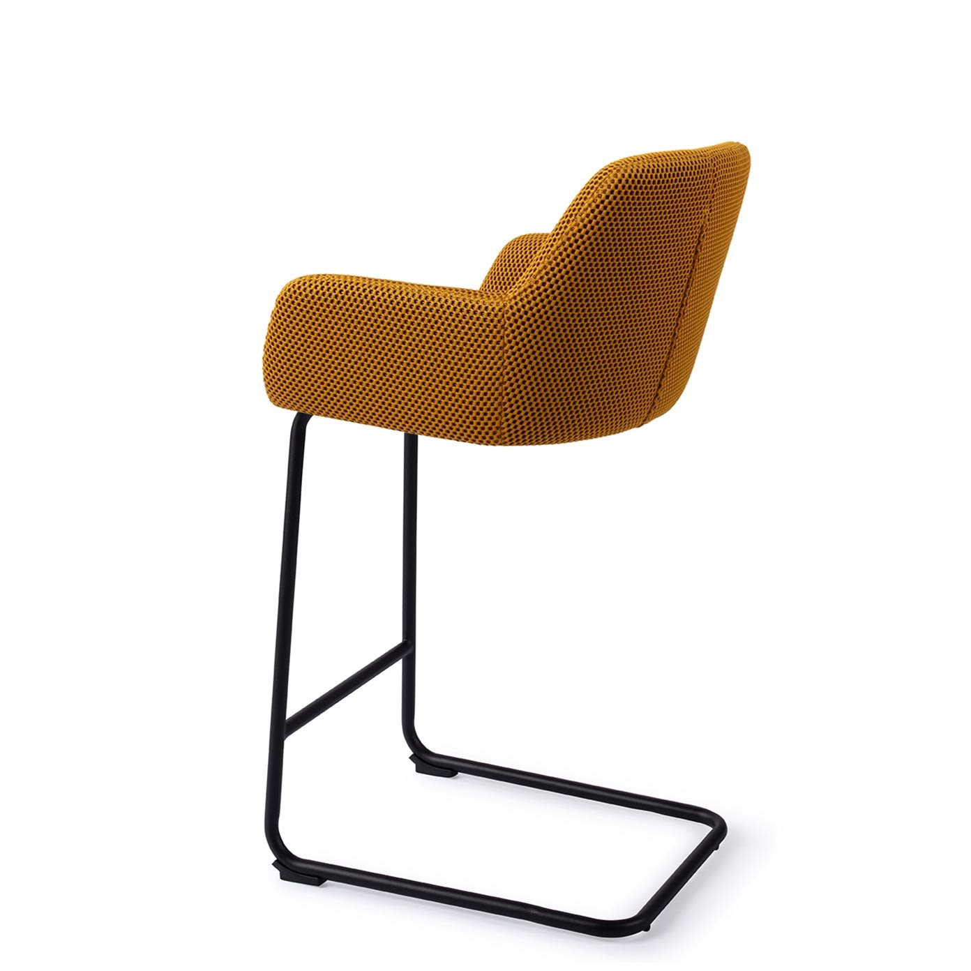 Jesper Home Hiroo Groovy Garam 3D Barkruk - Arch Black (L) - KwaliteitWonen.nl