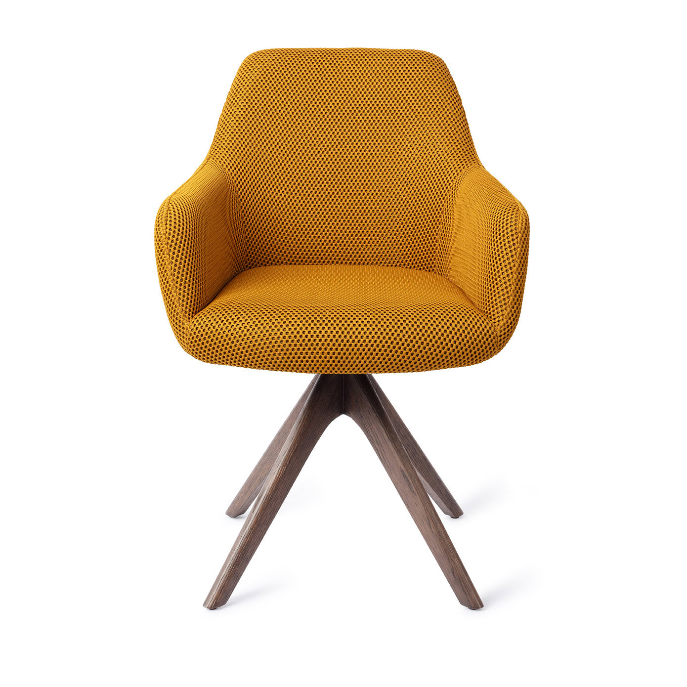 Jesper Home Hiroo Groovy Garam Eetkamerstoel - Revolve Oak Walnut - KwaliteitWonen.nl