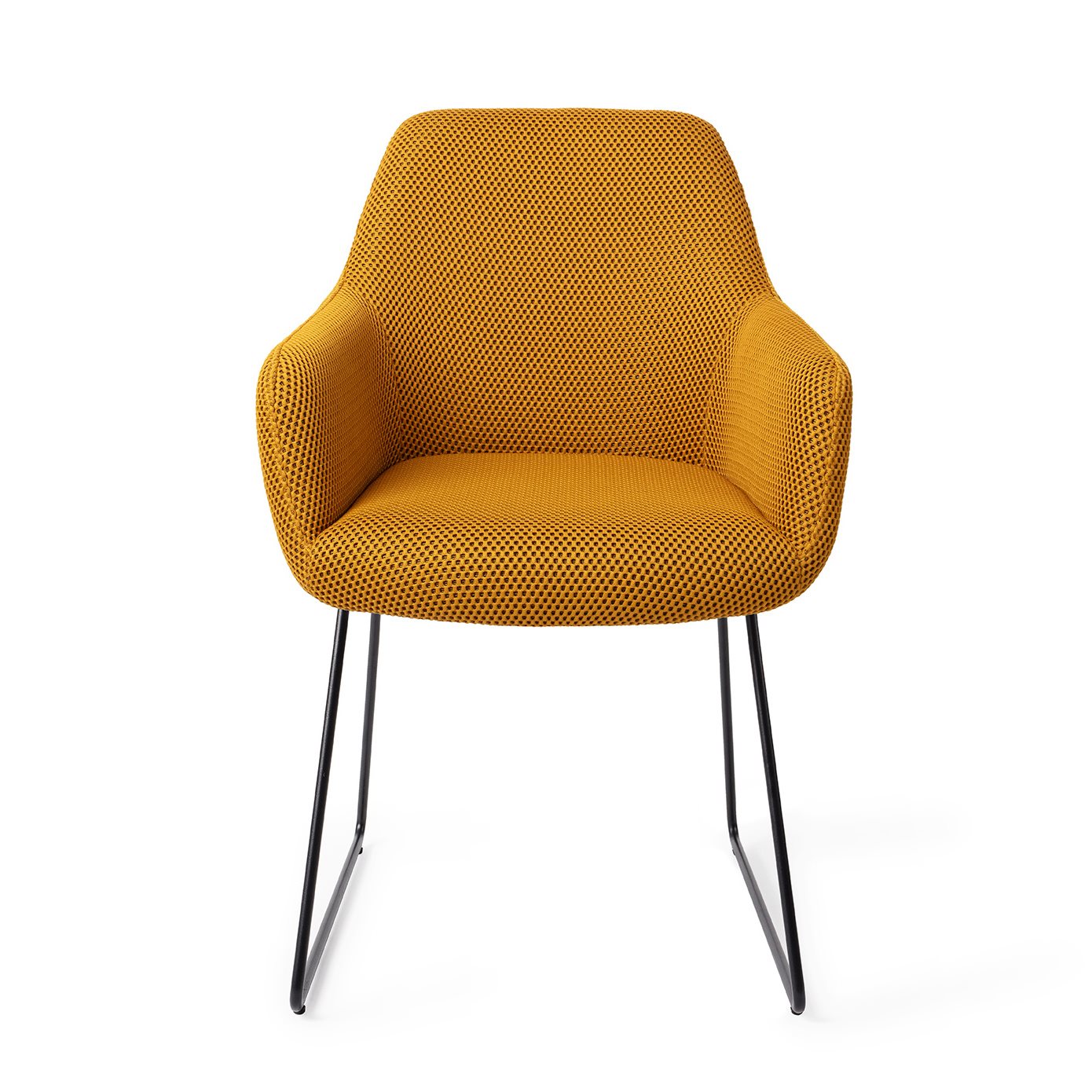 Jesper Home Hiroo Groovy Garam Eetkamerstoel - Slide Black - KwaliteitWonen.nl