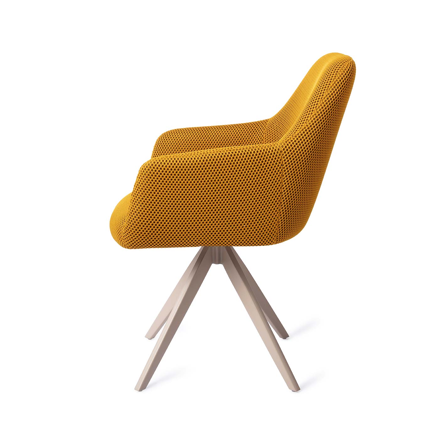 Jesper Home Hiroo Groovy Garam Eetkamerstoel - Turn Beige - KwaliteitWonen.nl