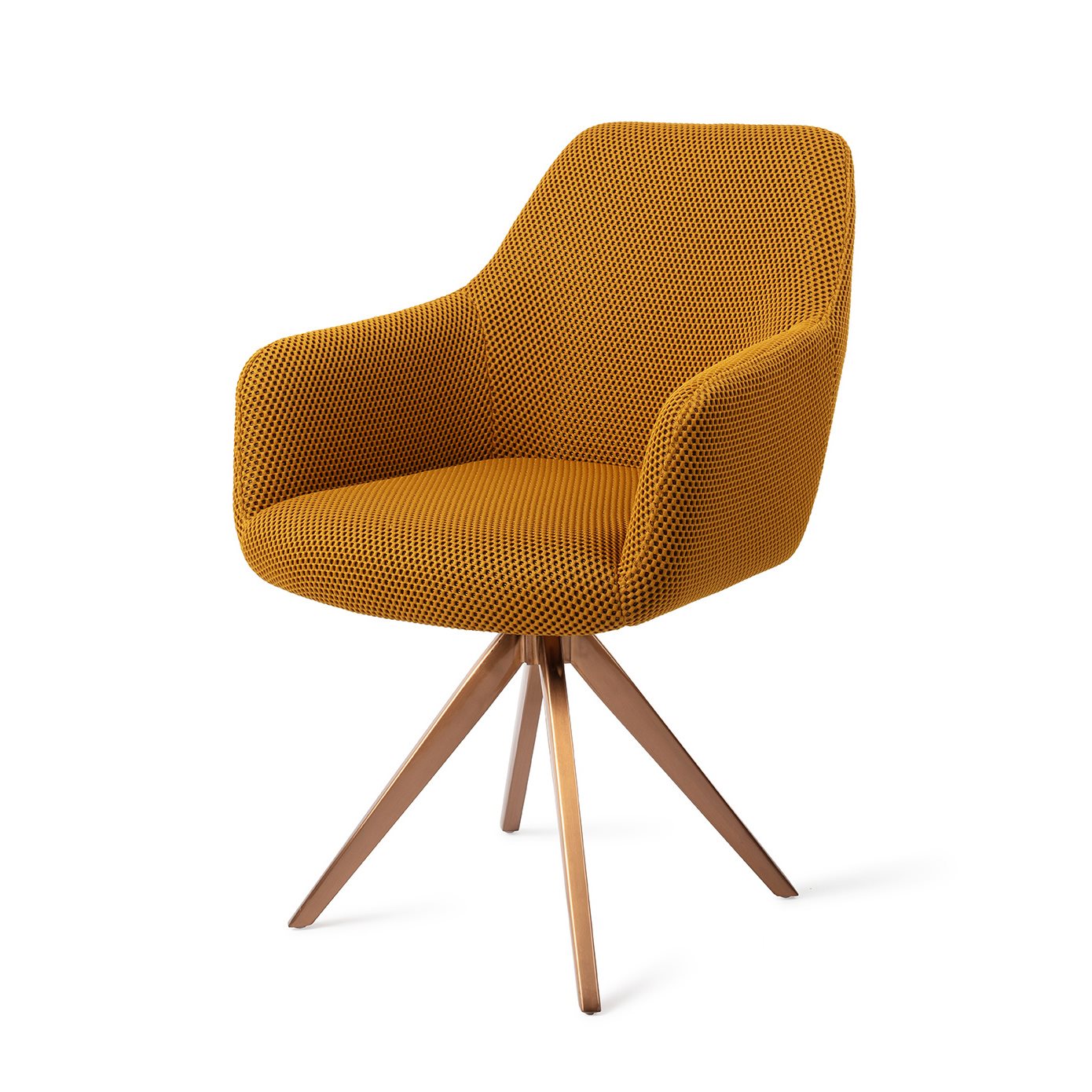Jesper Home Hiroo Groovy Garam Eetkamerstoel - Turn Rose - KwaliteitWonen.nl
