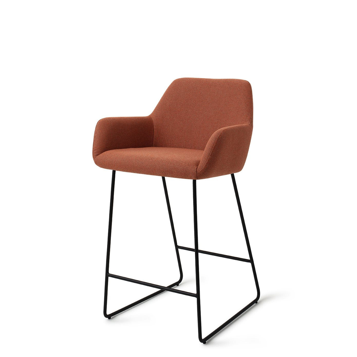 Jesper Home Hiroo Hearth Harmony Barkruk - Slide Black (L) - KwaliteitWonen.nl