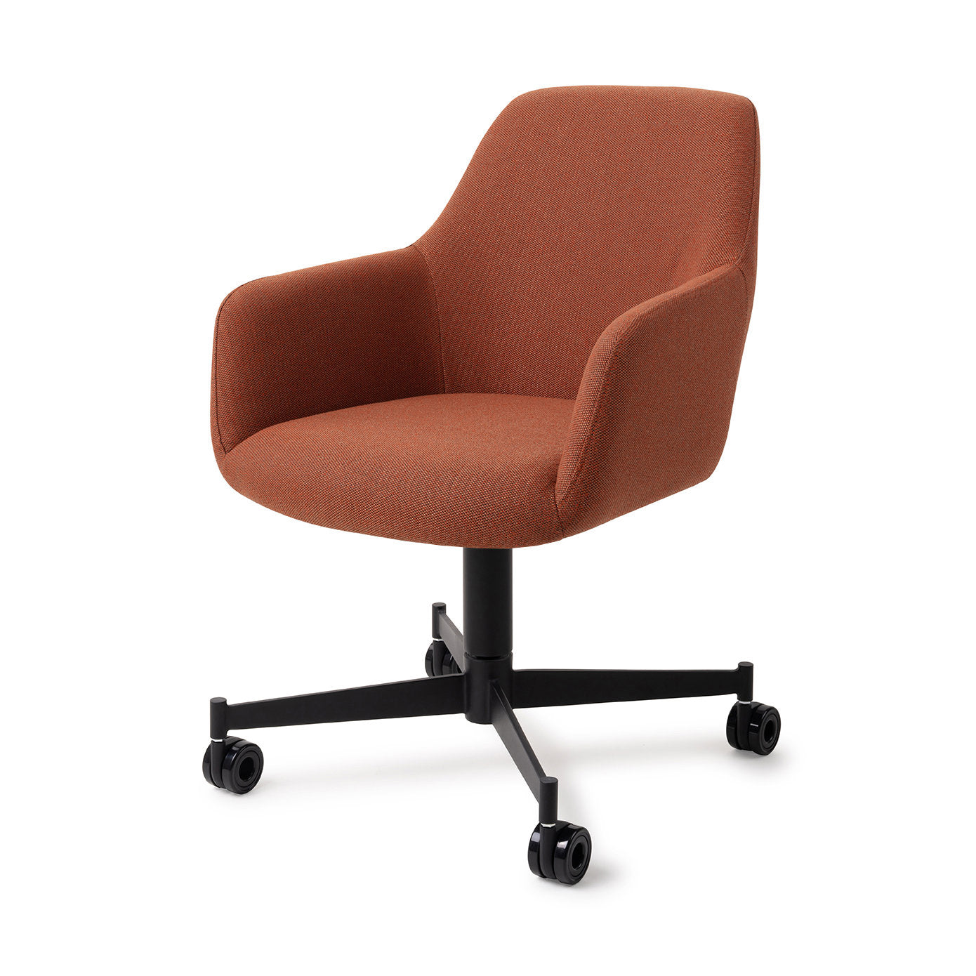 Jesper Home Hiroo Hearth Harmony Eetkamerstoel - Caster Black - KwaliteitWonen.nl