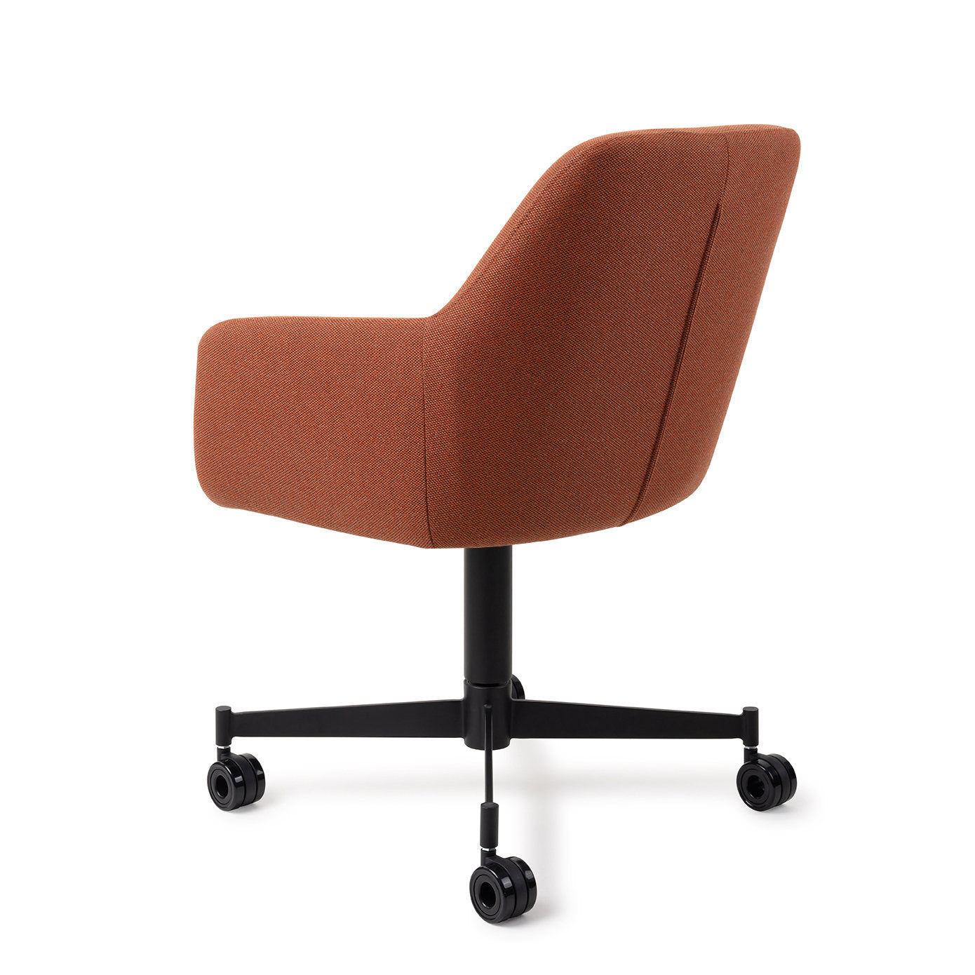 Jesper Home Hiroo Hearth Harmony Eetkamerstoel - Caster Black - KwaliteitWonen.nl