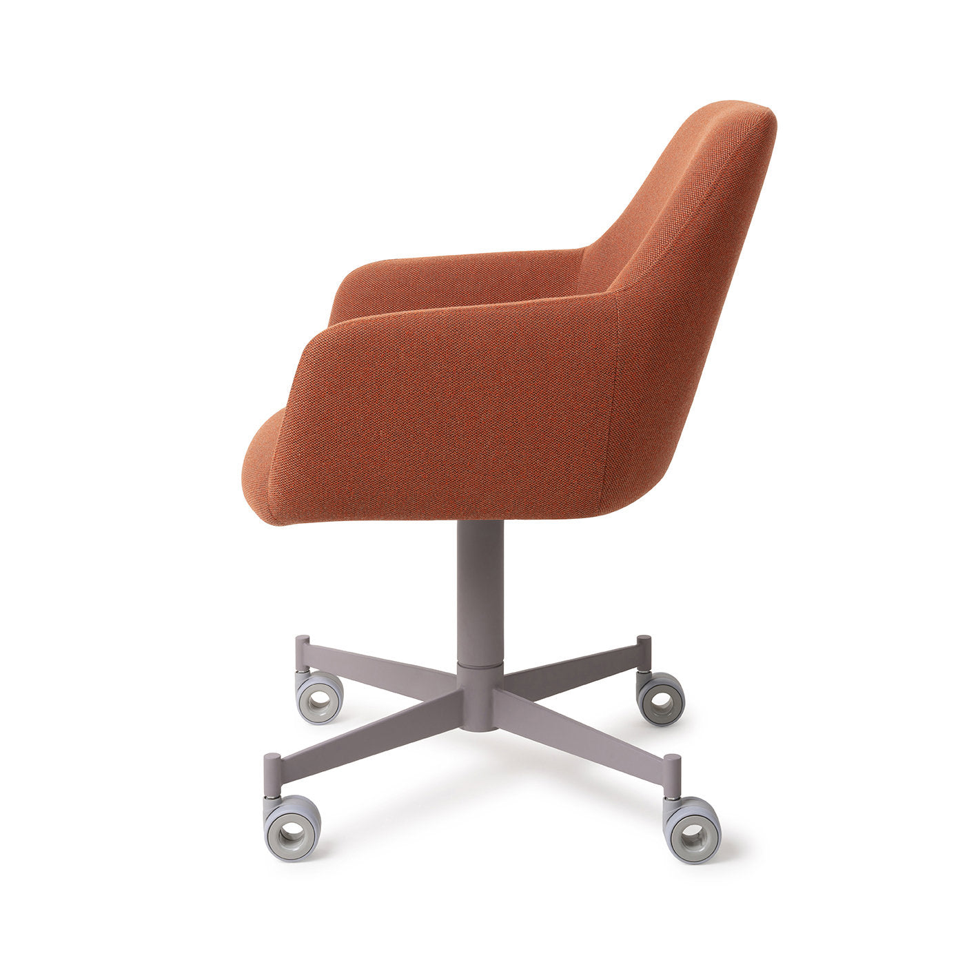Jesper Home Hiroo Hearth Harmony Eetkamerstoel - Caster Grey - KwaliteitWonen.nl