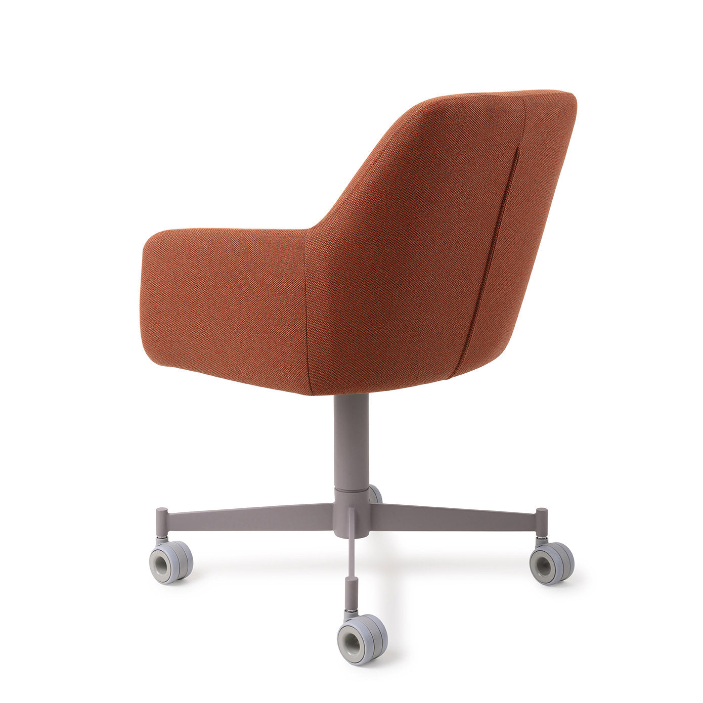 Jesper Home Hiroo Hearth Harmony Eetkamerstoel - Caster Grey - KwaliteitWonen.nl