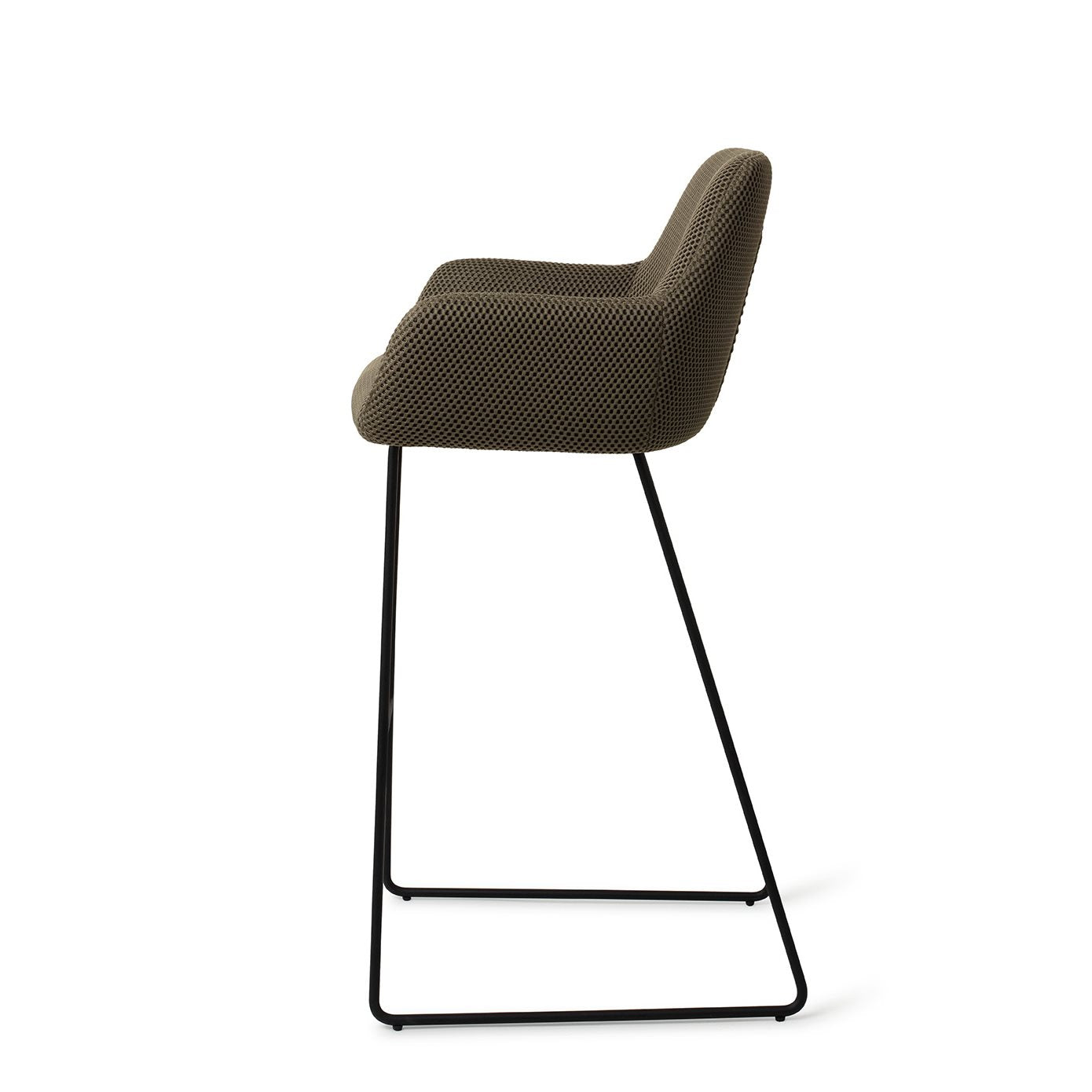 Jesper Home Hiroo Jungle Jewel Barkruk - Slide Black (H) - KwaliteitWonen.nl