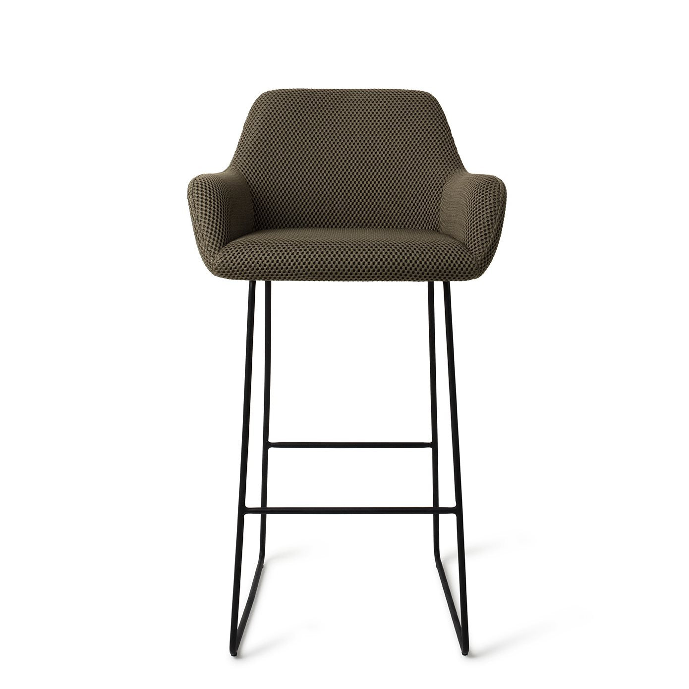 Jesper Home Hiroo Jungle Jewel Barkruk - Slide Black (H) - KwaliteitWonen.nl