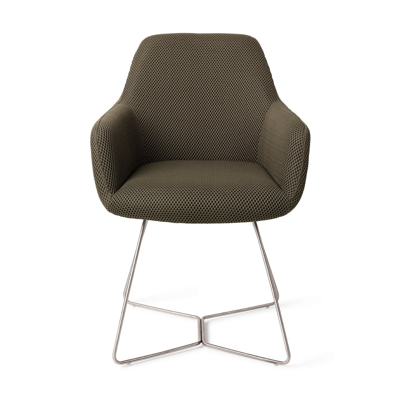 Jesper Home Hiroo Jungle Jewel Eetkamerstoel - Beehive Steel - KwaliteitWonen.nl