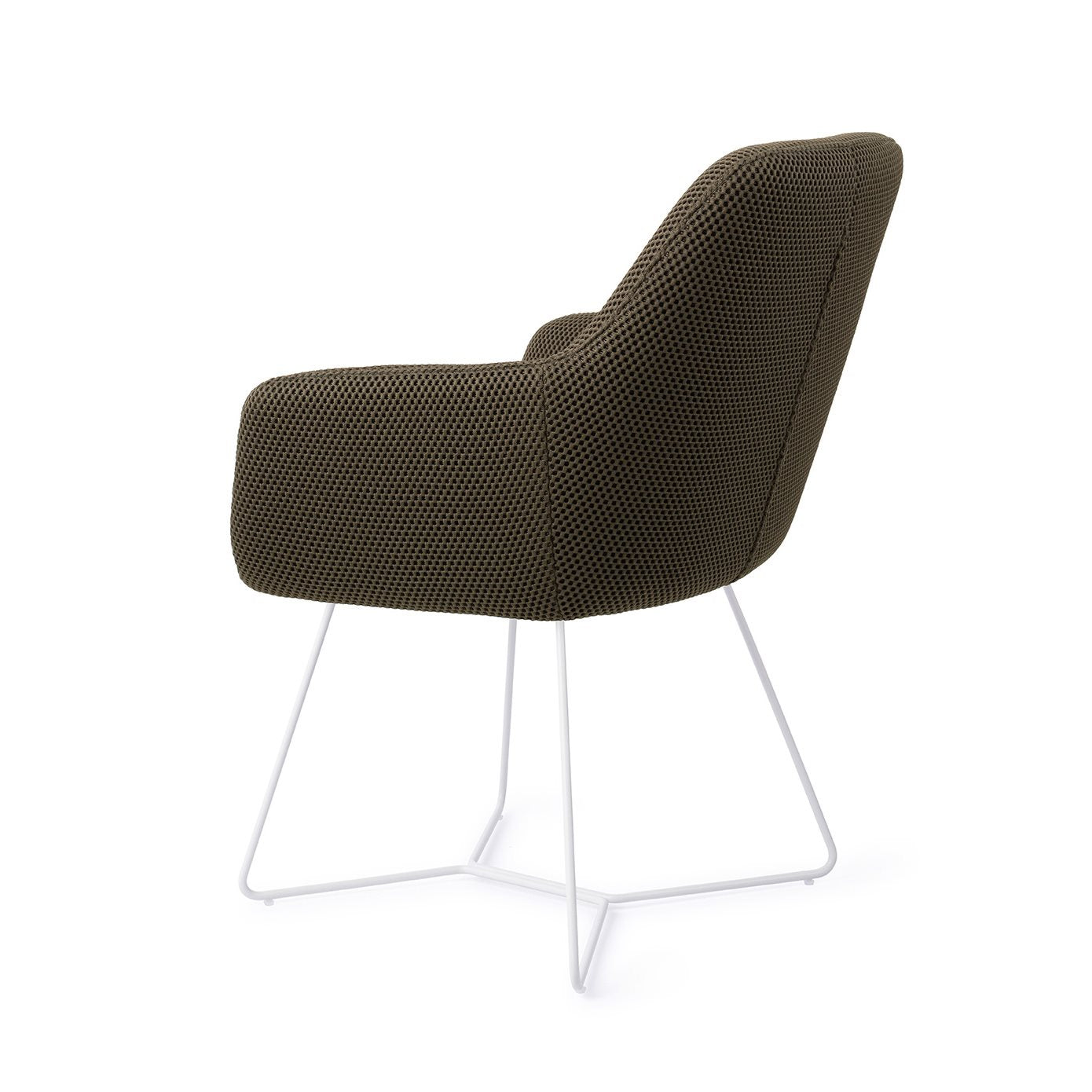 Jesper Home Hiroo Jungle Jewel Eetkamerstoel - Beehive White - KwaliteitWonen.nl
