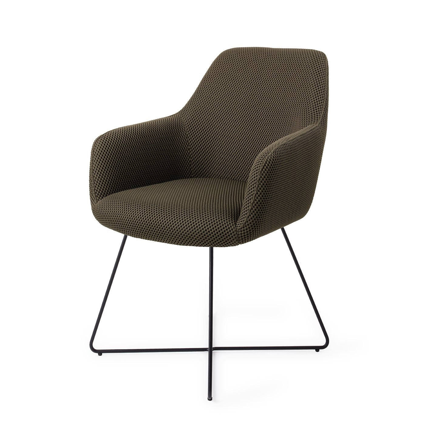 Jesper Home Hiroo Jungle Jewel Eetkamerstoel - Cross Black - KwaliteitWonen.nl