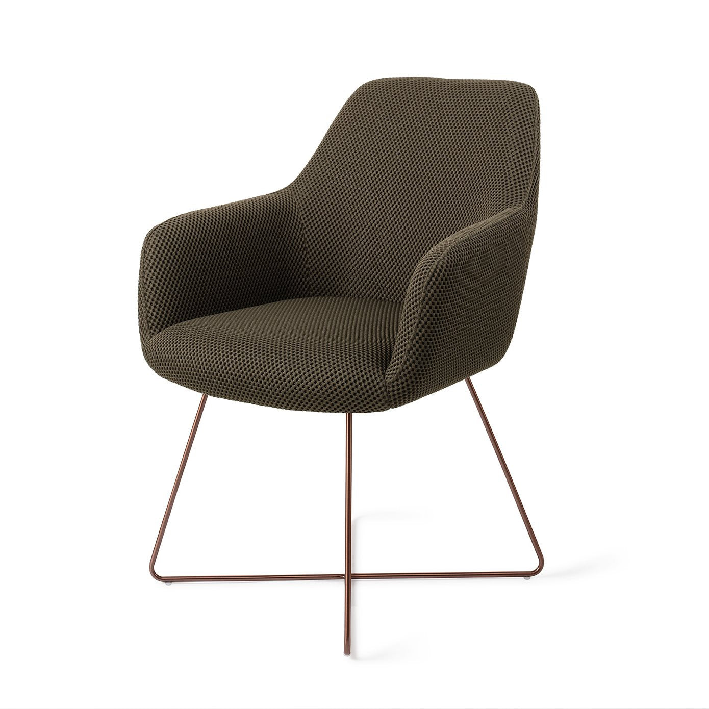 Jesper Home Hiroo Jungle Jewel Eetkamerstoel - Cross Rose - KwaliteitWonen.nl