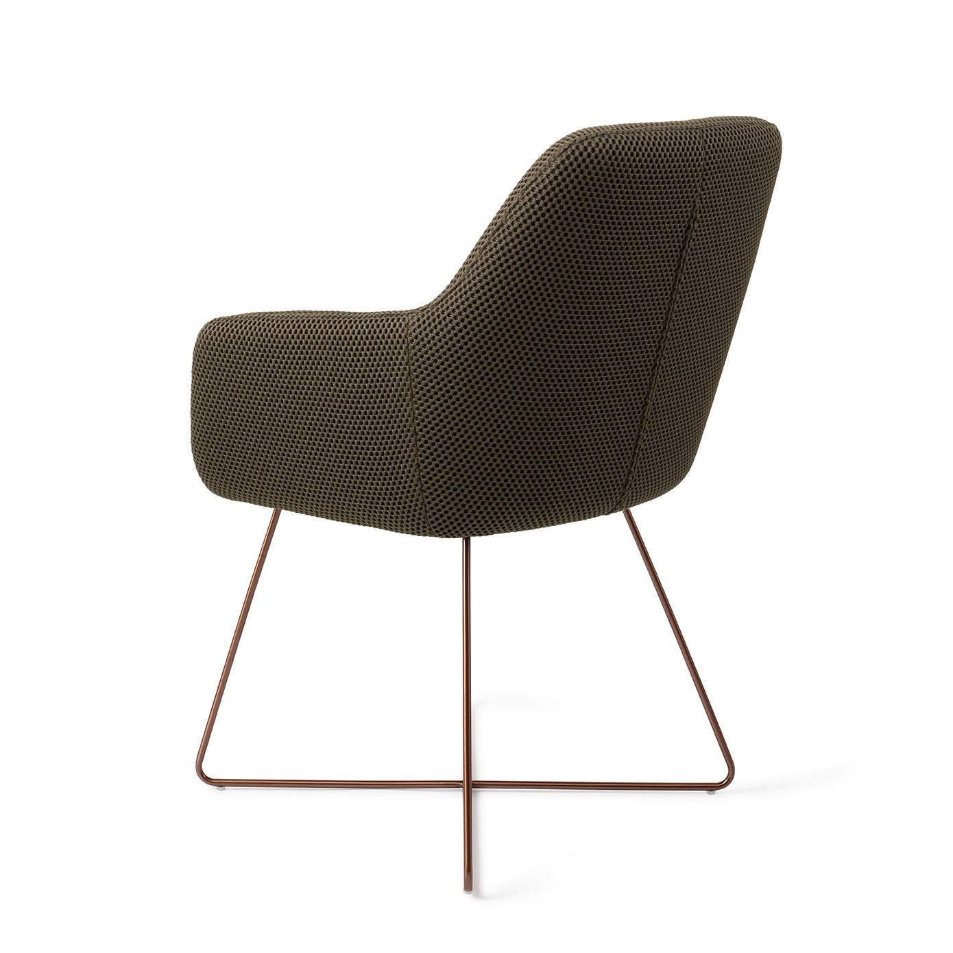 Jesper Home Hiroo Jungle Jewel Eetkamerstoel - Cross Rose - KwaliteitWonen.nl