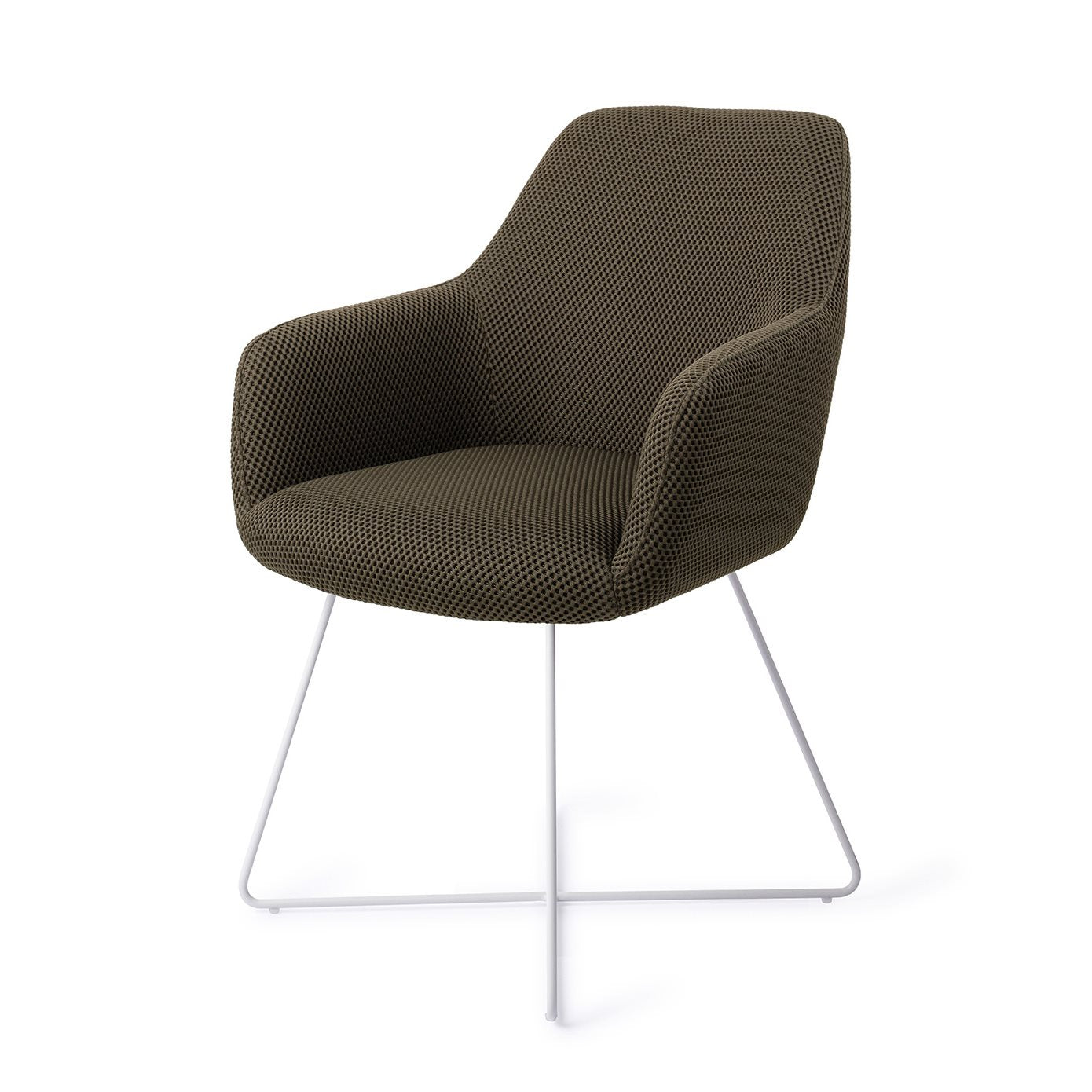 Jesper Home Hiroo Jungle Jewel Eetkamerstoel - Cross White - KwaliteitWonen.nl