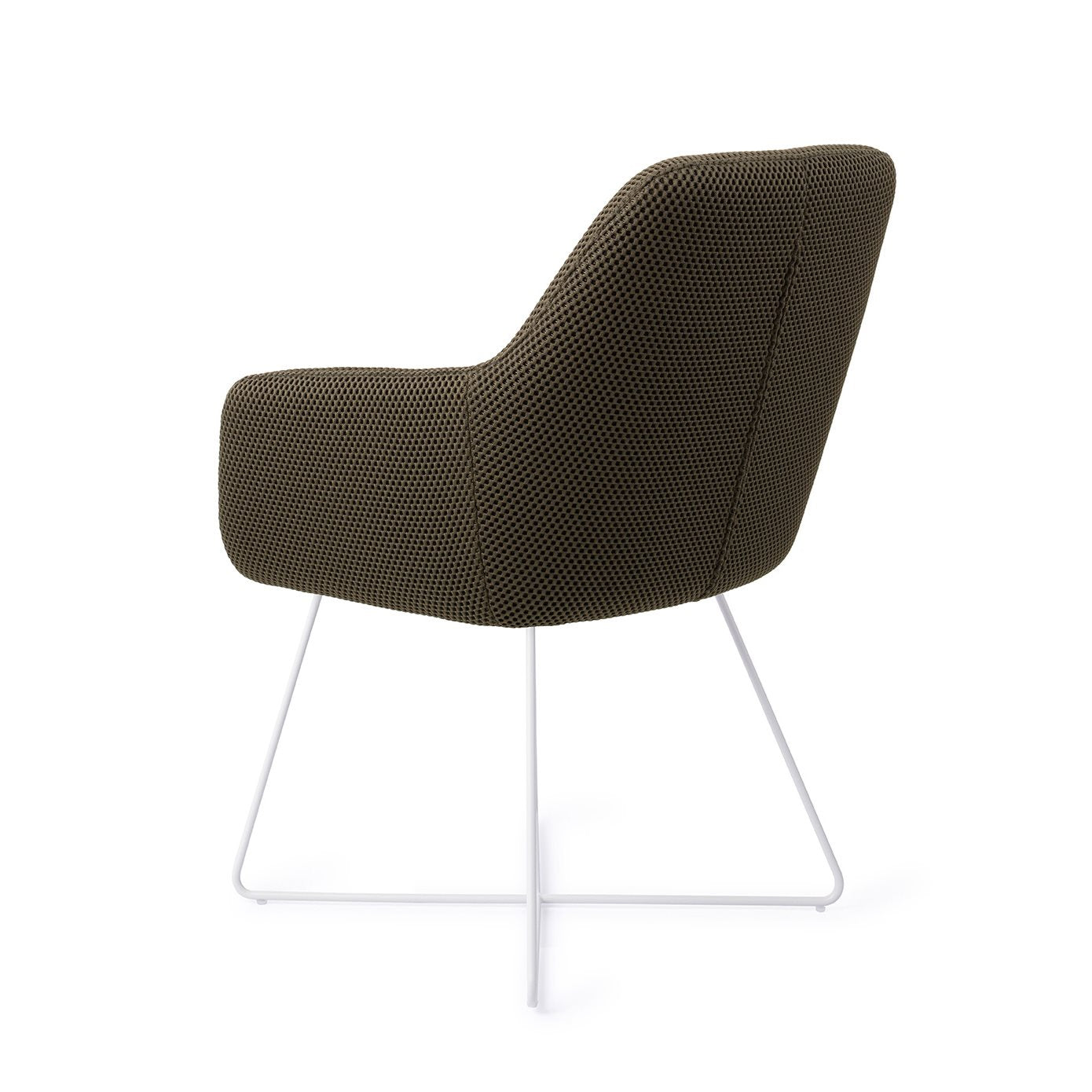 Jesper Home Hiroo Jungle Jewel Eetkamerstoel - Cross White - KwaliteitWonen.nl