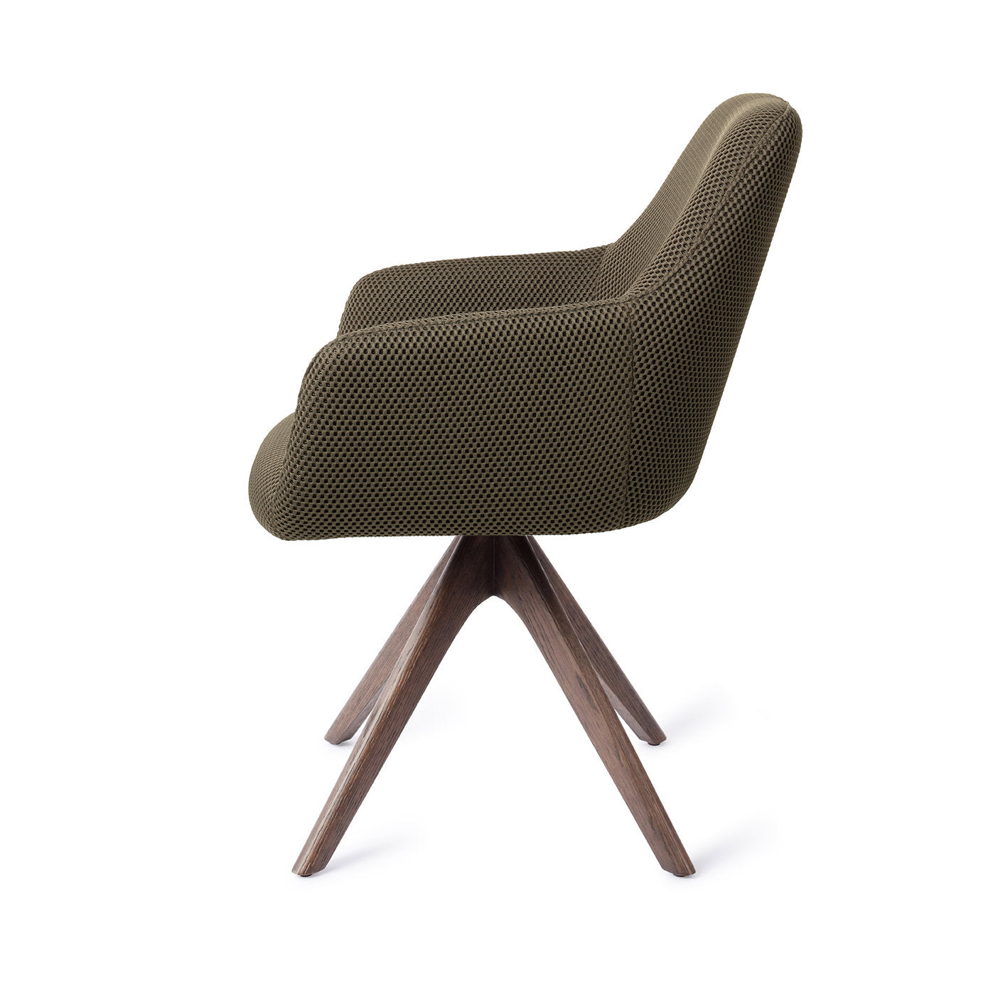 Jesper Home Hiroo Jungle Jewel Eetkamerstoel - Revolve Oak Walnut - KwaliteitWonen.nl