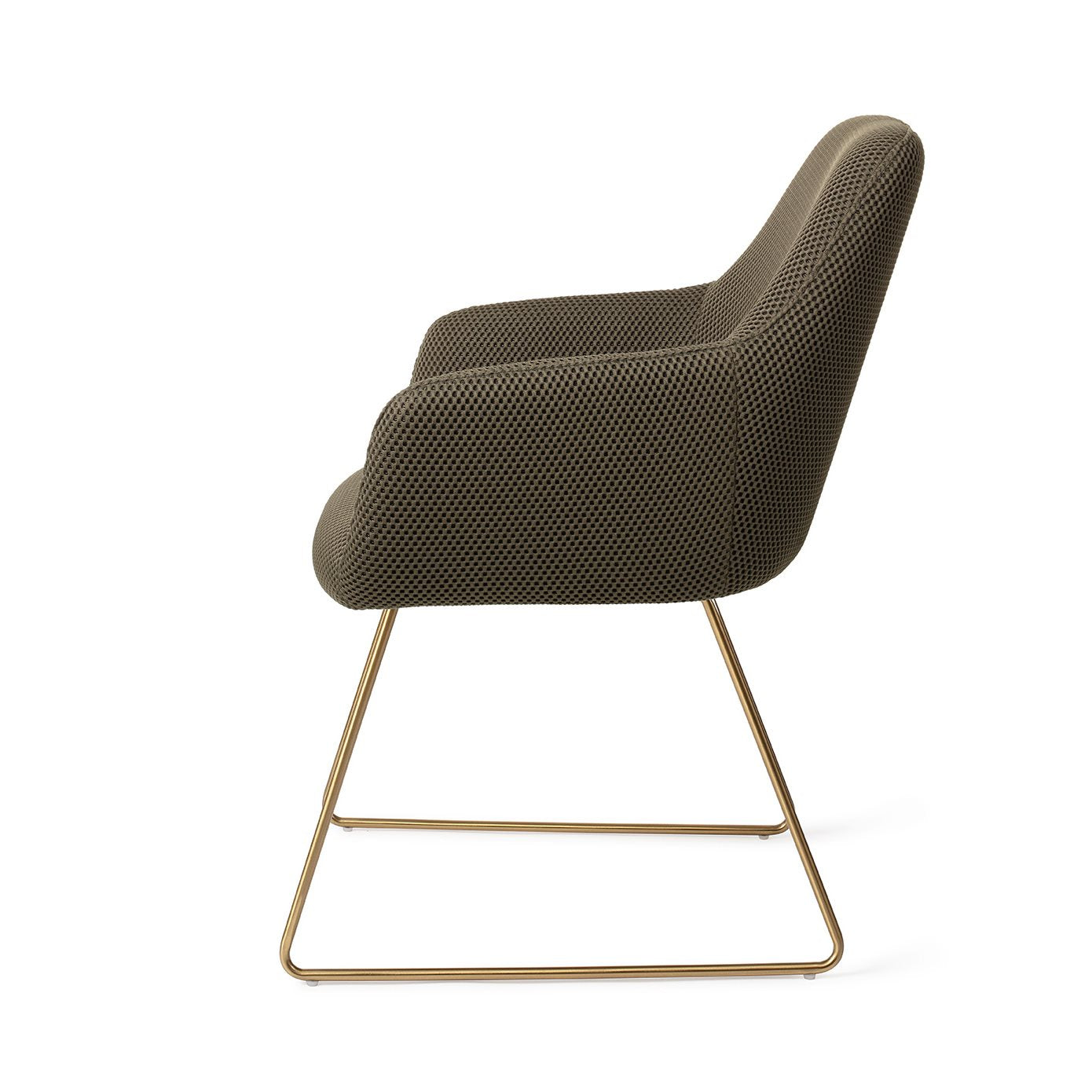 Jesper Home Hiroo Jungle Jewel Eetkamerstoel - Slide Gold - KwaliteitWonen.nl