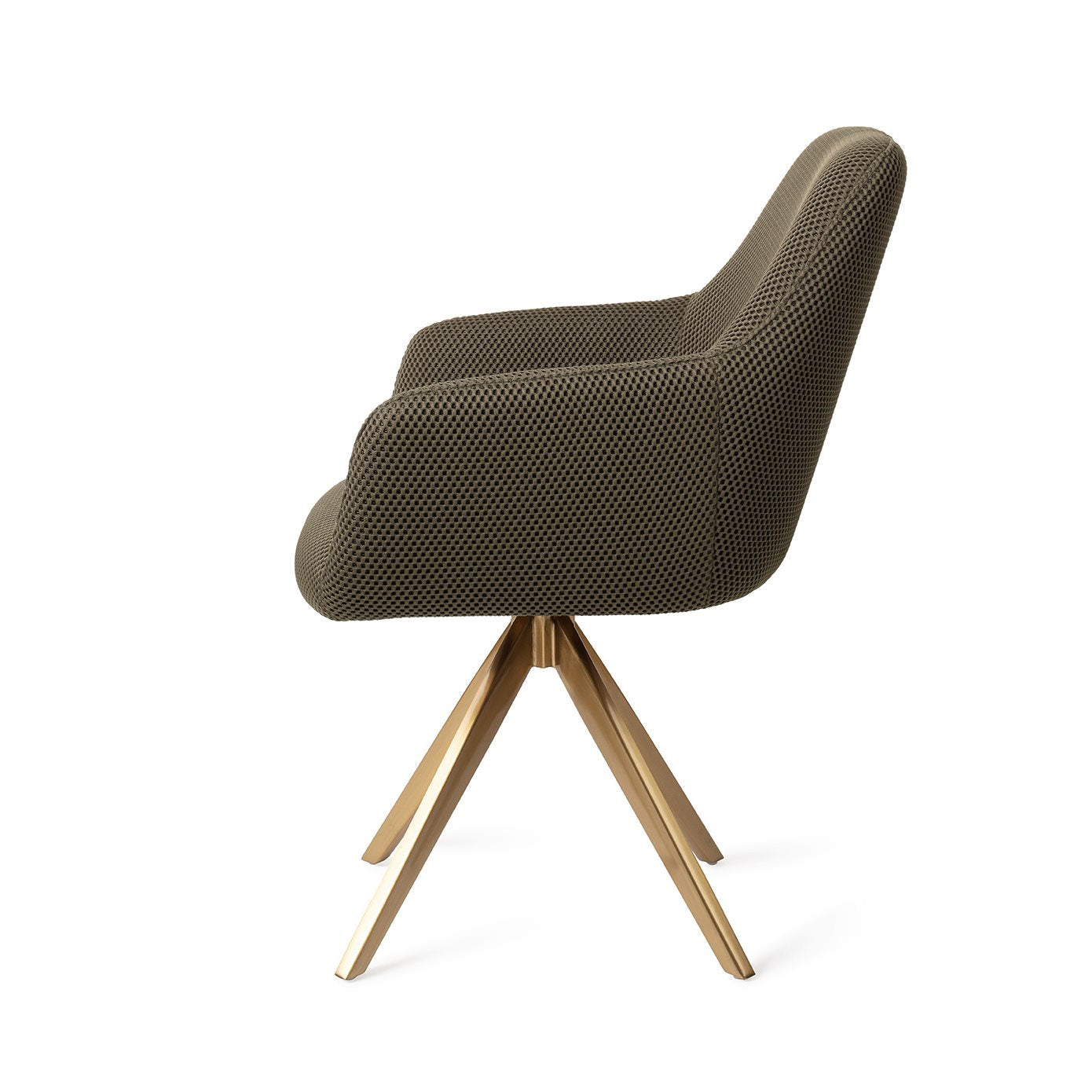 Jesper Home Hiroo Jungle Jewel Eetkamerstoel - Turn Gold - KwaliteitWonen.nl