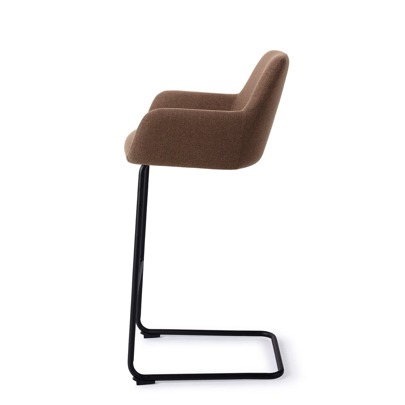 Jesper Home Hiroo Rustic Rye Barkruk - Arch Black (H) - KwaliteitWonen.nl