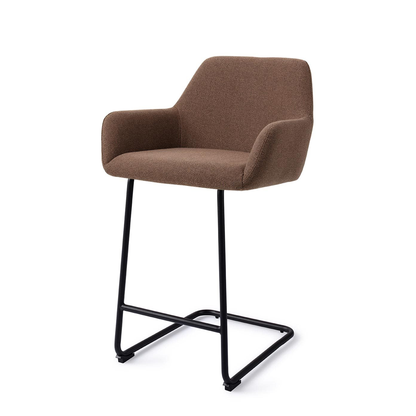 Jesper Home Hiroo Rustic Rye Barkruk - Arch Black (L) - KwaliteitWonen.nl