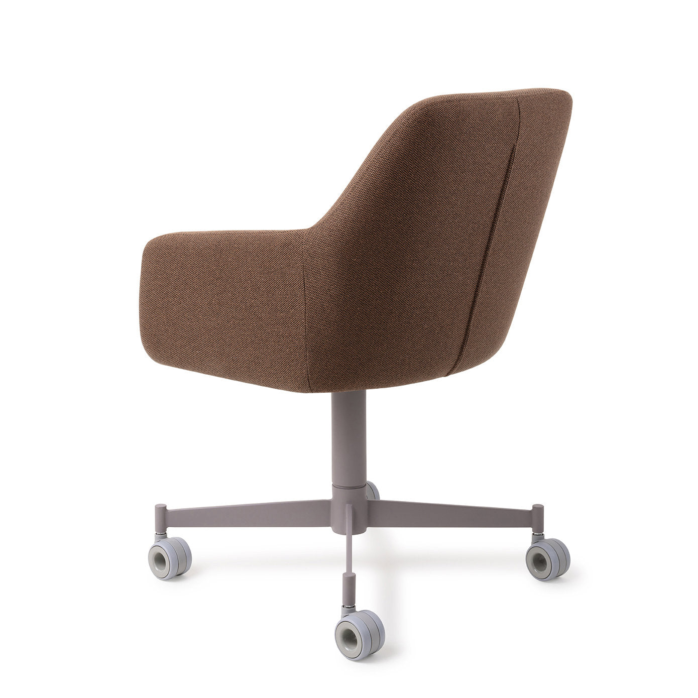 Jesper Home Hiroo Rustic Rye Eetkamerstoel - Caster Grey - KwaliteitWonen.nl