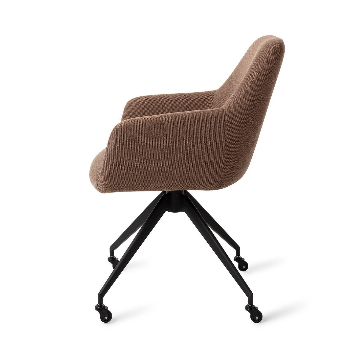 Jesper Home Hiroo Rustic Rye Eetkamerstoel - Glide Black - KwaliteitWonen.nl