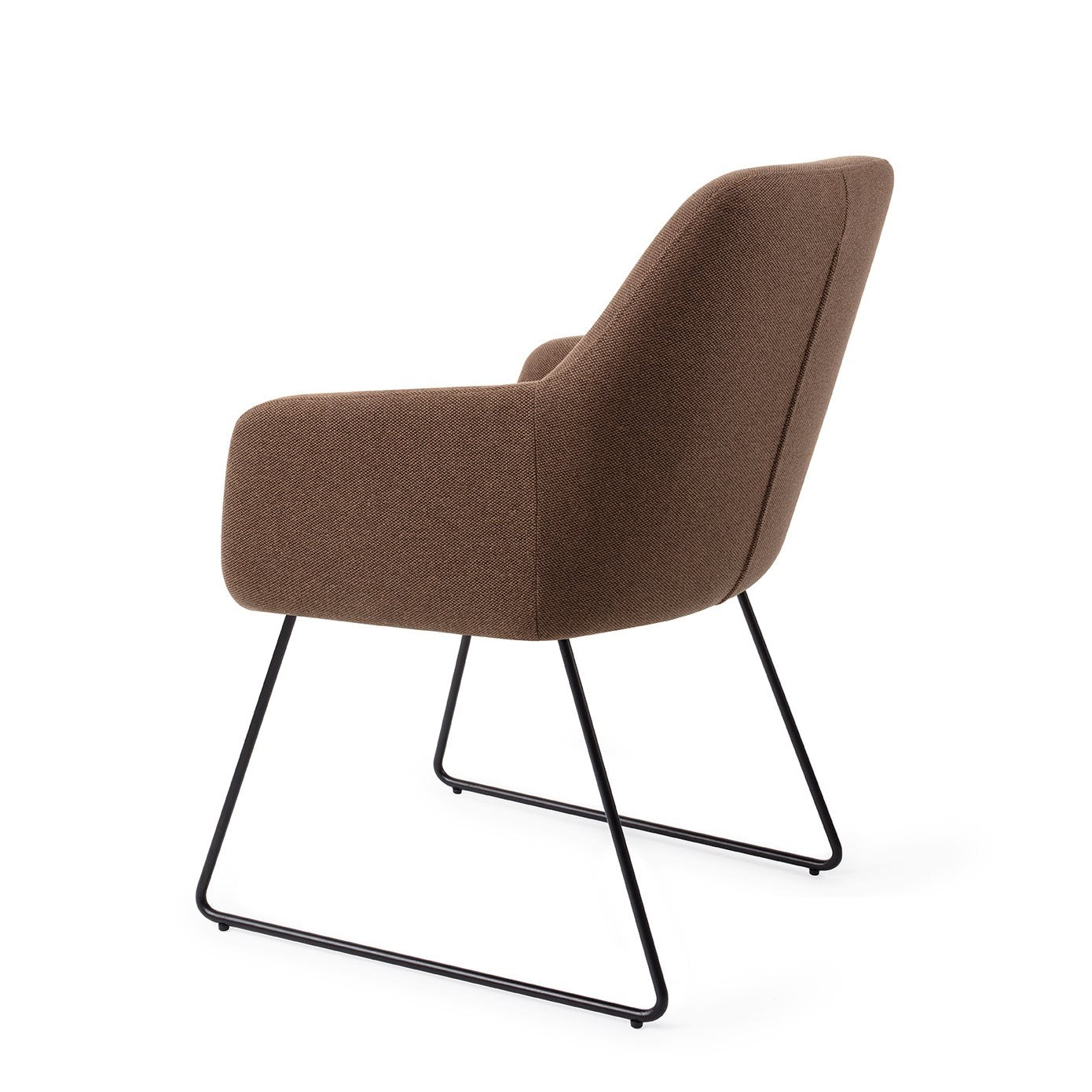 Jesper Home Hiroo Rustic Rye Eetkamerstoel - Slide Black - KwaliteitWonen.nl