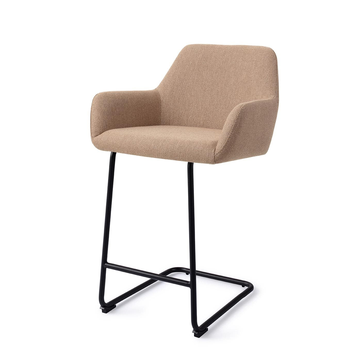 Jesper Home Hiroo Whisper Wheat Barkruk - Arch Black (L) - KwaliteitWonen.nl