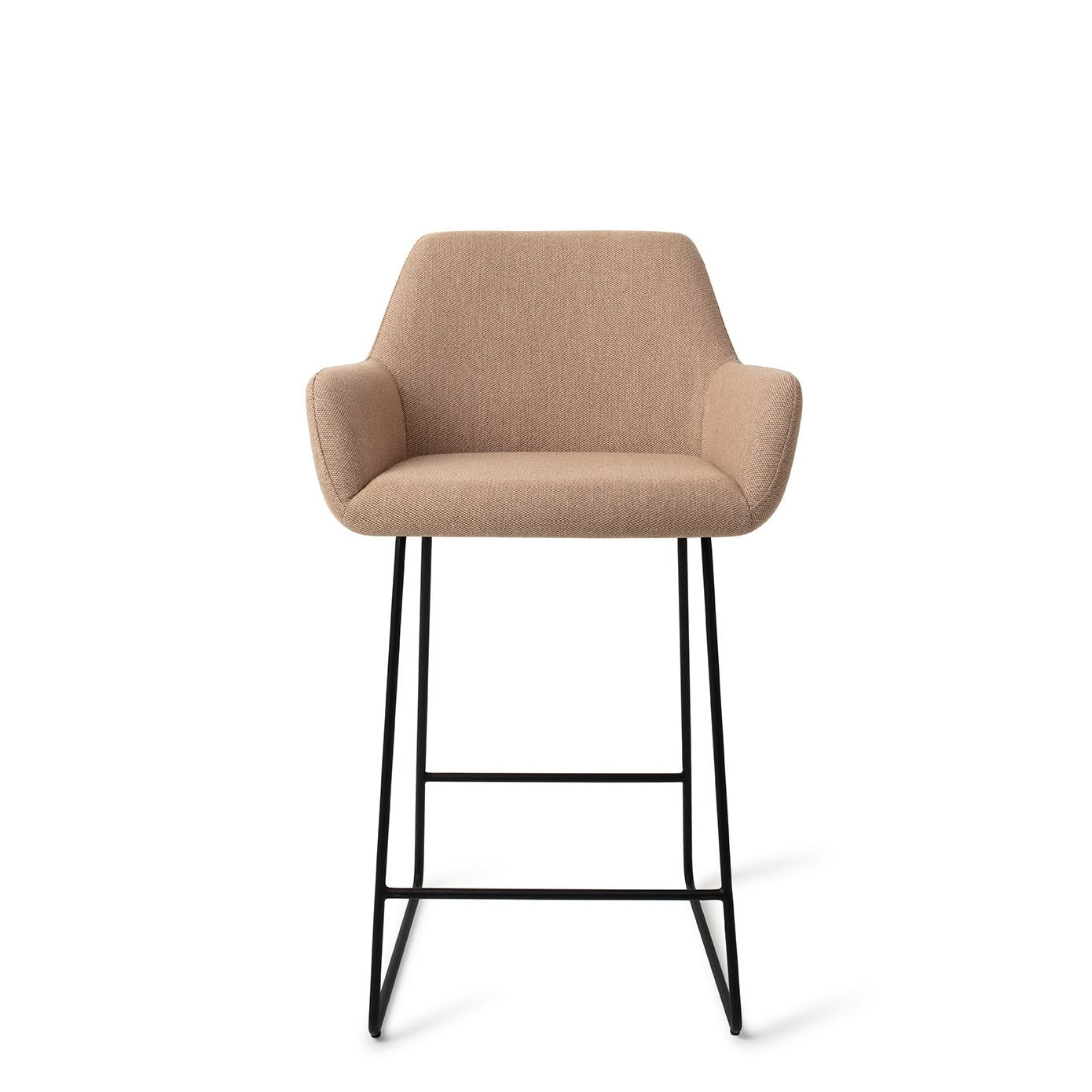 Jesper Home Hiroo Whisper Wheat Barkruk - Slide Black (L) - KwaliteitWonen.nl