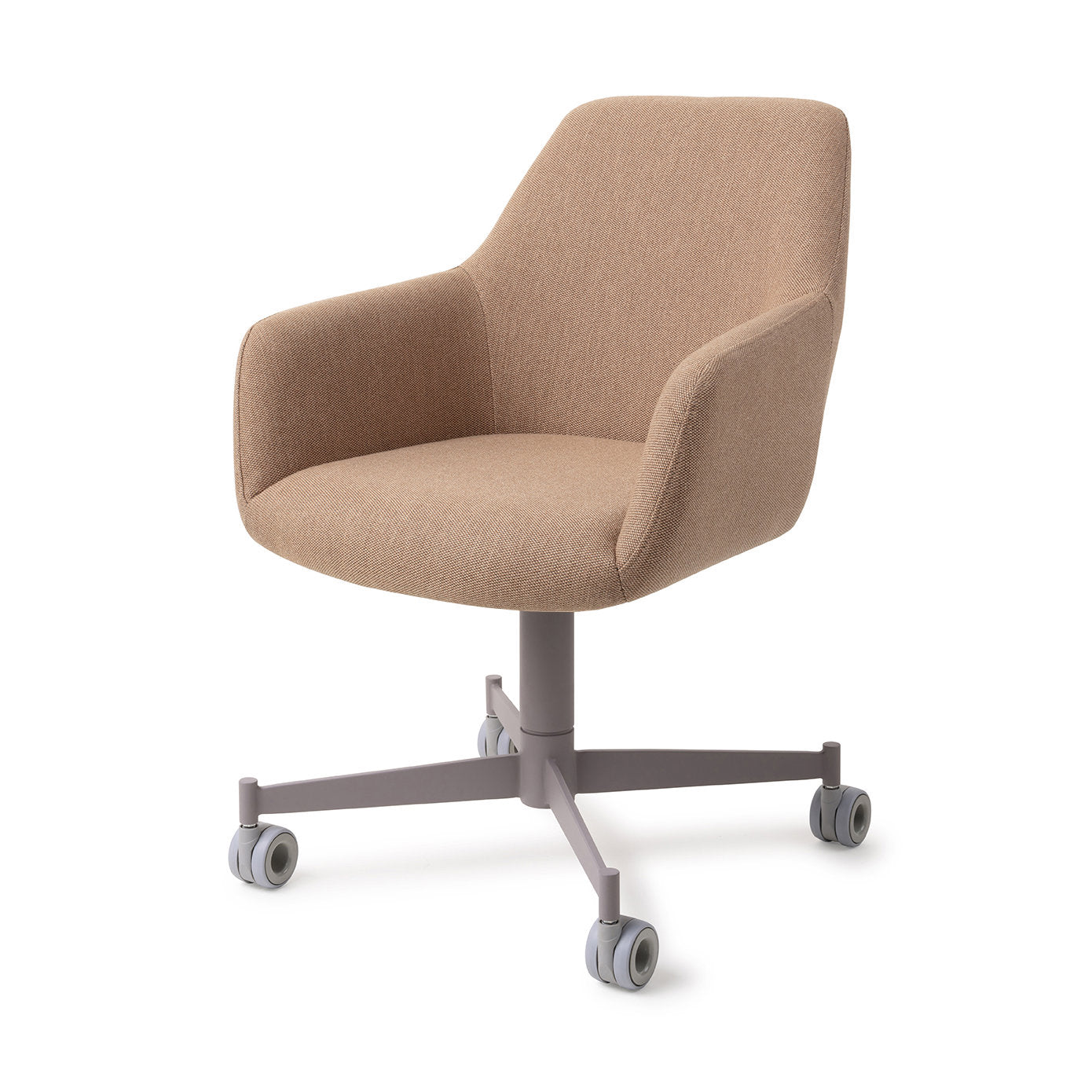 Jesper Home Hiroo Whisper Wheat Eetkamerstoel - Caster Grey - KwaliteitWonen.nl