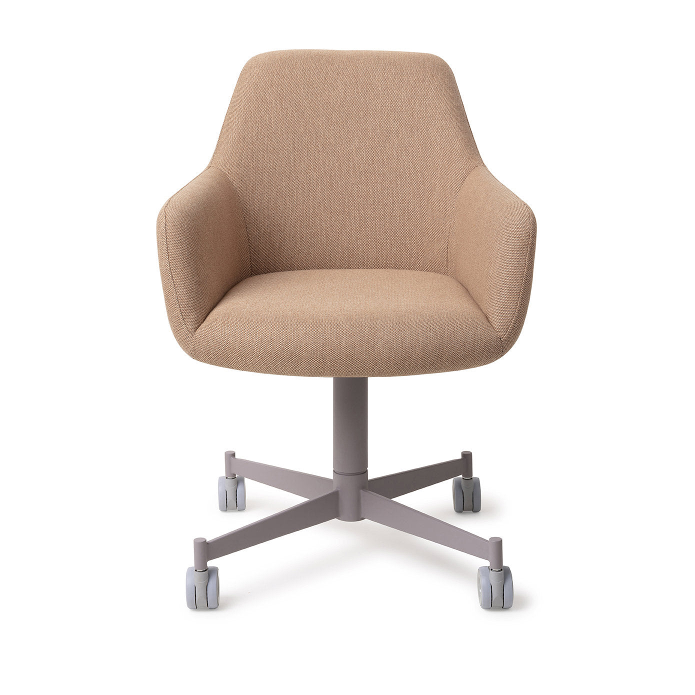 Jesper Home Hiroo Whisper Wheat Eetkamerstoel - Caster Grey - KwaliteitWonen.nl